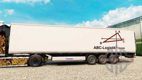 Skin ABC-Logistic for semi-refrigerated for Euro Truck Simulator 2