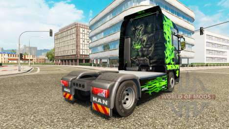 Green Dragon skin for MAN truck for Euro Truck Simulator 2