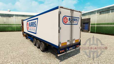 Skin Burris Logistics for semi-refrigerated for Euro Truck Simulator 2