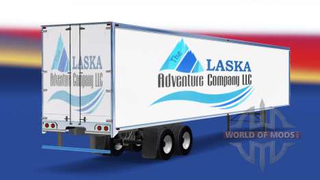 Skin The Alaska Adventure Company on the trailer for American Truck Simulator