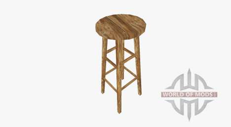 Wooden bar stool for Farming Simulator 2017