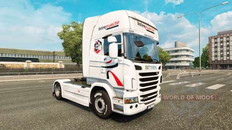 Intermarche skin for Scania truck for Euro Truck Simulator 2