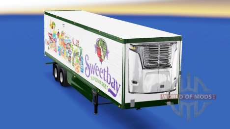 Skin Sweetbay Supermarket on the trailer for American Truck Simulator