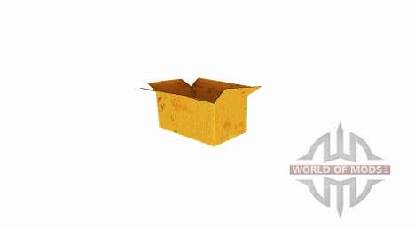 Box of corrugated cardboard with an open top for Farming Simulator 2017