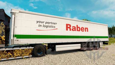 Raben skin for trailers for Euro Truck Simulator 2