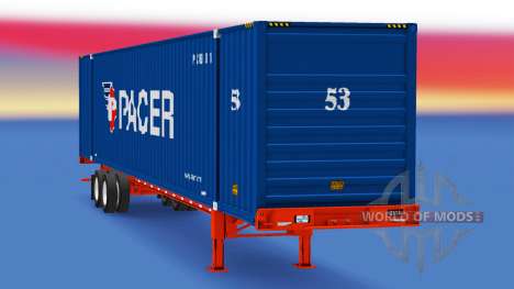 Semitrailer container Pacer for American Truck Simulator