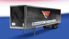 Skin Banner Chemicals v2.0 on the semi-trailer for American Truck Simulator