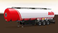 Skin Avia on fuel semi-trailer for Euro Truck Simulator 2