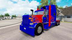 Skin Optimus Prime v2.1 for the truck Peterbilt 389 for American Truck Simulator