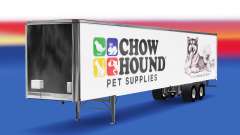 Skin Chow Hound on the trailer for American Truck Simulator