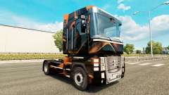 Matte Orange skin for Renault truck for Euro Truck Simulator 2