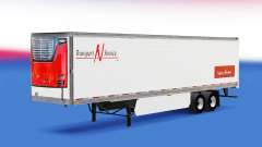 Skin Transport N Service v2.0 on the semi-trailer for American Truck Simulator