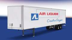 Skin Air Liquide on the trailer for American Truck Simulator