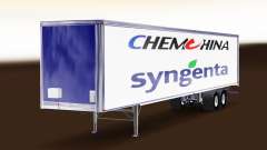 Skin ChemChina & Syngenta on the trailer for American Truck Simulator