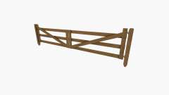 Wooden gate and fence for Farming Simulator 2017