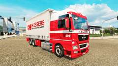 H. Essers skin for MAN TGX truck tractor Tandem for Euro Truck Simulator 2