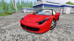 Ferrari 458 Italia for Farming Simulator 2015