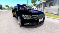 LSPD skin for the Skoda Superb for American Truck Simulator