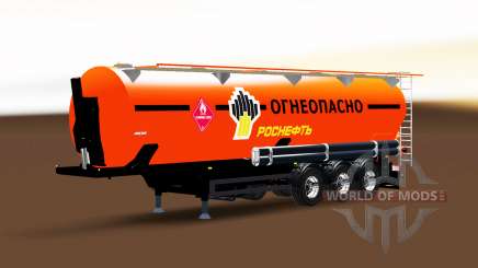 Fuel tank semi-trailer Rosneft for Euro Truck Simulator 2