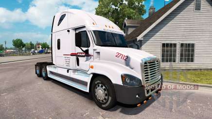Скин P.A.M.Transport на Freightliner Cascadia for American Truck Simulator