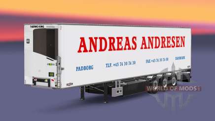 Semi-trailer refrigerator Chereau Andreas Andresen for Euro Truck Simulator 2