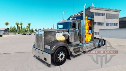 Skin Mad Max on the truck Kenworth W900 for American Truck Simulator
