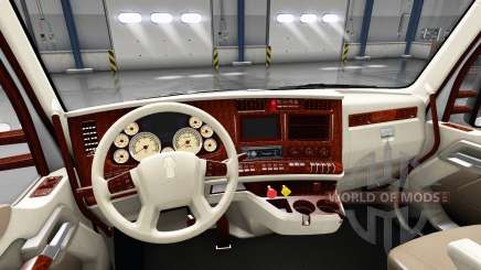 The interior is Retro Dial for Kenworth T680 for American Truck Simulator
