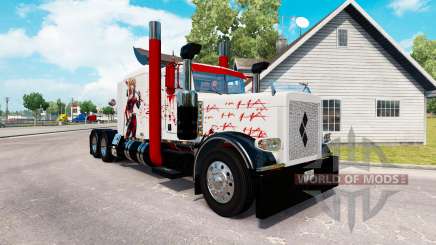 Harley Quin skin for the truck Peterbilt 389 for American Truck Simulator