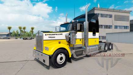 The skin of the Caterpillar tractor Kenworth W900 for American Truck Simulator