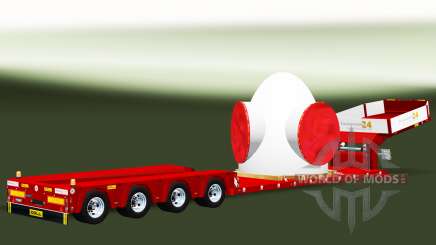 Low sweep with the load of the rotor of the wind turbine for Euro Truck Simulator 2