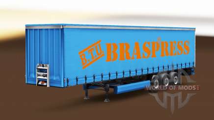 Braspress Transportes skin for trailer curtain for Euro Truck Simulator 2