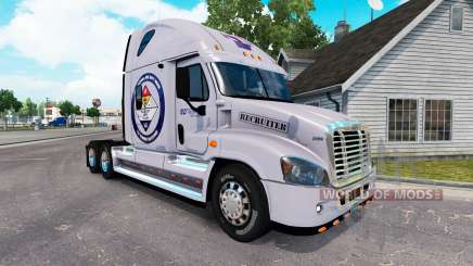 Skin Secured Land for a tractor Freightliner Cascadia for American Truck Simulator