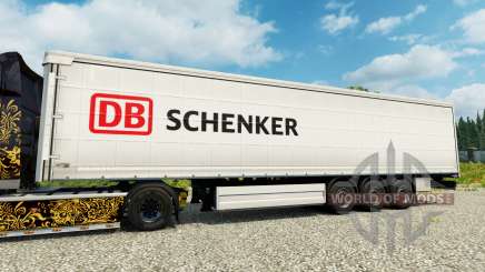 DB Schenker skin for trailers for Euro Truck Simulator 2
