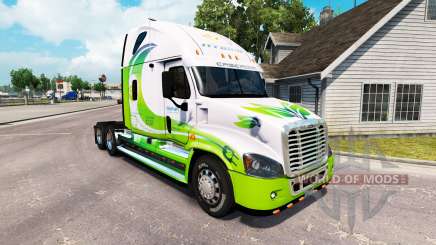 Skin HYBRID tractor Freightliner Cascadia for American Truck Simulator