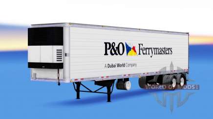 Skin P&O Ferrymasters on the trailer for American Truck Simulator