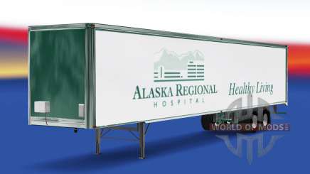 Skin Alaska Regional Hospital on the trailer for American Truck Simulator