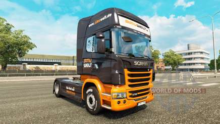 Skin Simuwelt on tractor Scania for Euro Truck Simulator 2