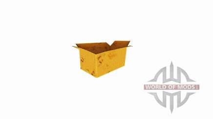 Box of corrugated cardboard with an open top for Farming Simulator 2017