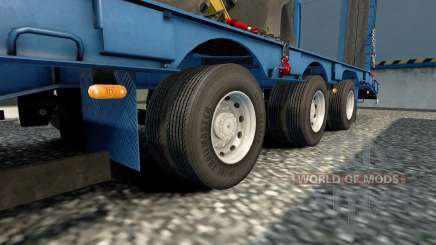 Double wheels for trailers for Euro Truck Simulator 2