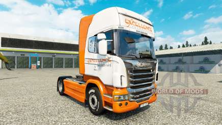Excellence Transportes skin for Scania truck for Euro Truck Simulator 2