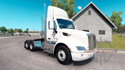 Skin Ace Beverages on the tractor Peterbilt for American Truck Simulator