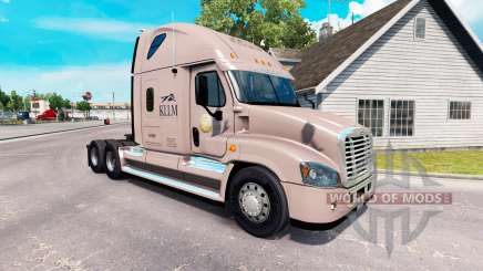Скин KLLM Transport на Freightliner Cascadia for American Truck Simulator