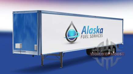 Skin Alaska Fuel Services on the trailer for American Truck Simulator