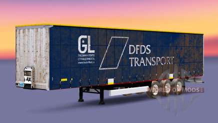 Curtain semitrailer Krone DFDS Transport v2.0 for Euro Truck Simulator 2