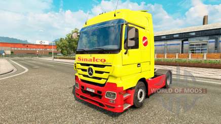 Sinalco skin for Mercedes truck Benz for Euro Truck Simulator 2