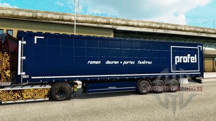 The skin on Our trailers for Euro Truck Simulator 2