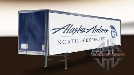 Skin Alaska Airlines on the trailer for American Truck Simulator