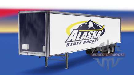 Skin Alaska State Hockey on the trailer for American Truck Simulator