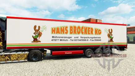 Skin Hans Brocker KG for semi-refrigerated for Euro Truck Simulator 2