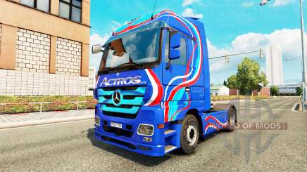 Skin Blue Edition tractor unit Mercedes-Benz for Euro Truck Simulator 2